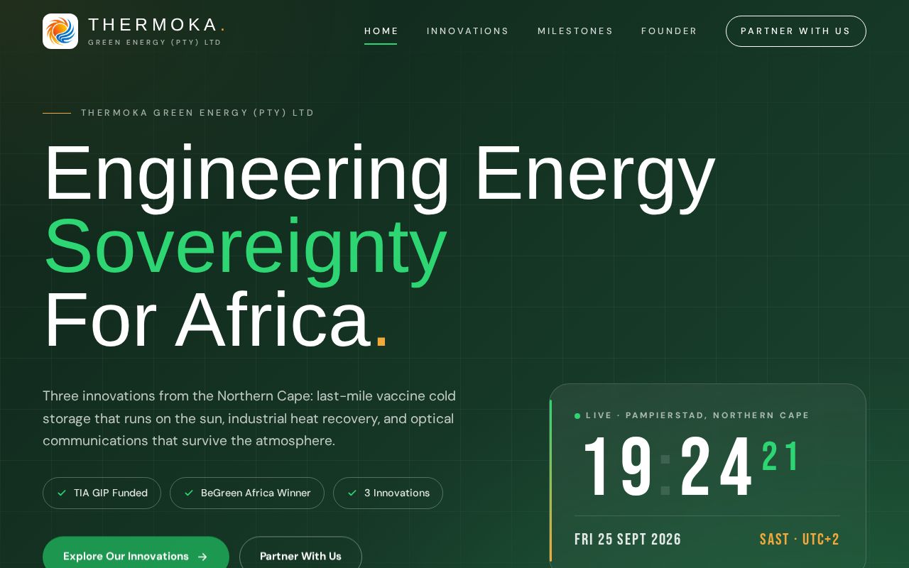 Preview of Thermoka Website