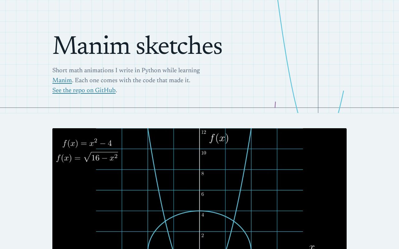 Preview of Manim Animations