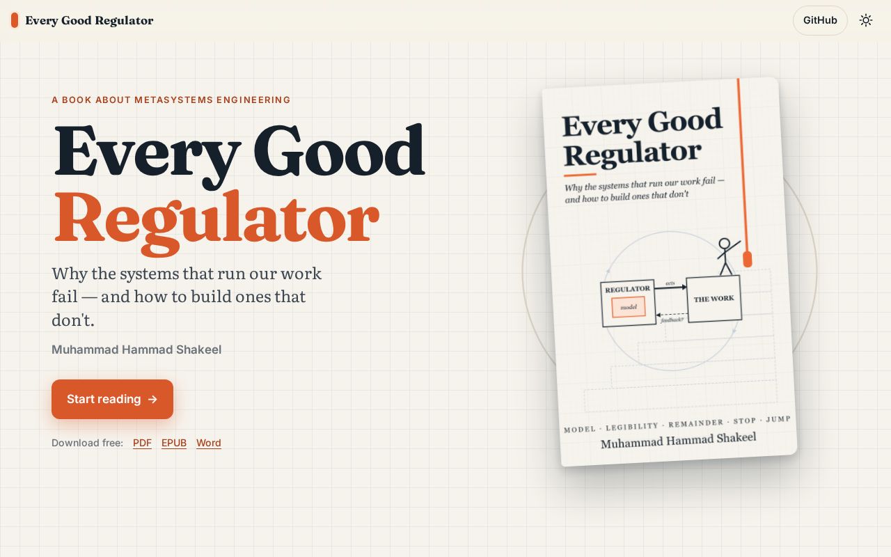 Preview of Every Good Regulator