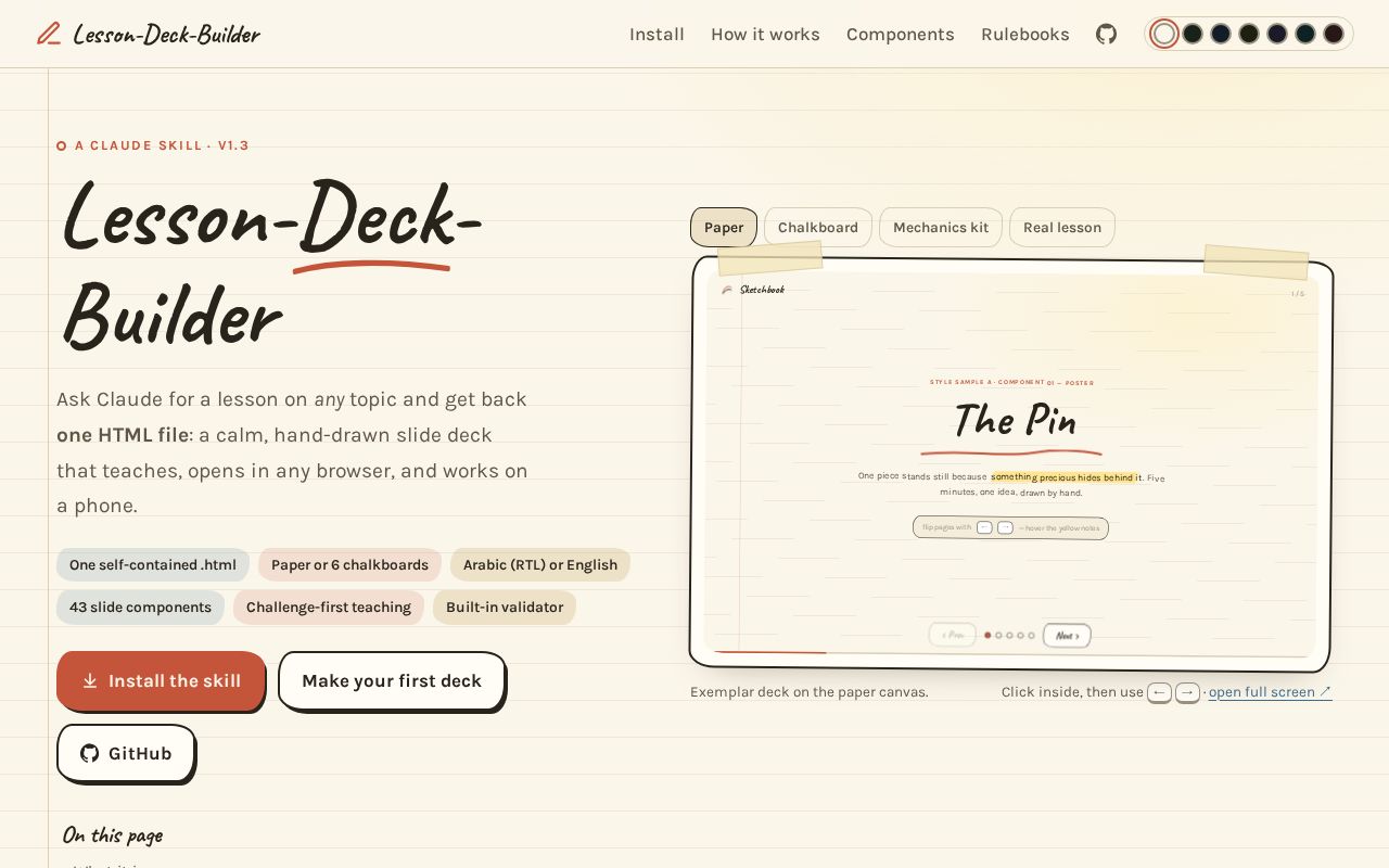 Preview of Lesson Deck Builder