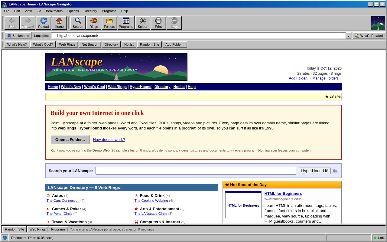 Preview of Lanscape Navigator