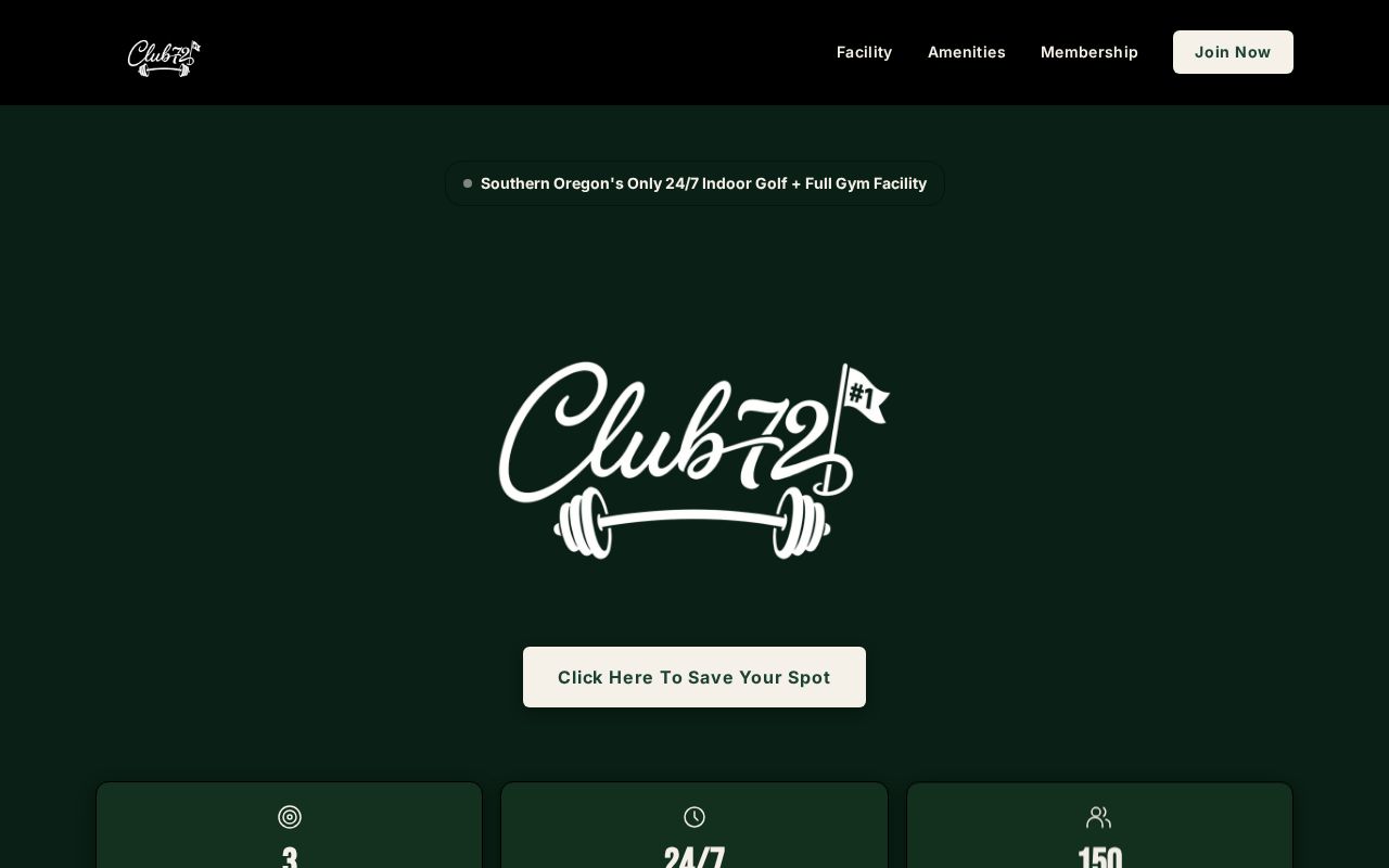 Preview of Club72 Website