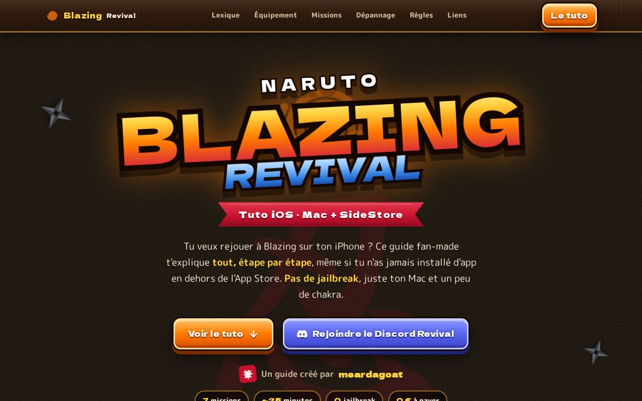 Preview of Tuto Blazing