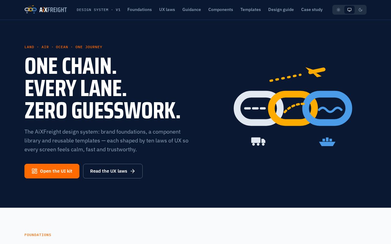 Preview of AiXFreight Design System
