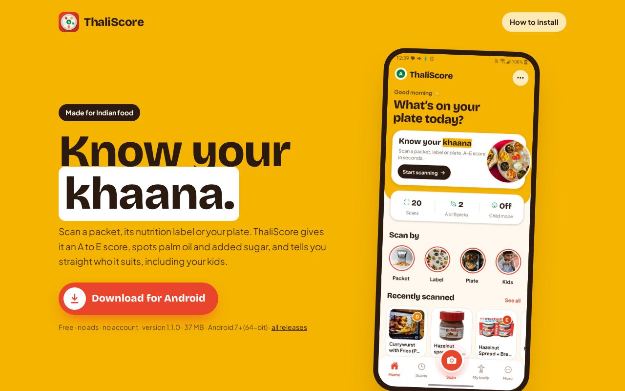 Preview of Thaliscore App