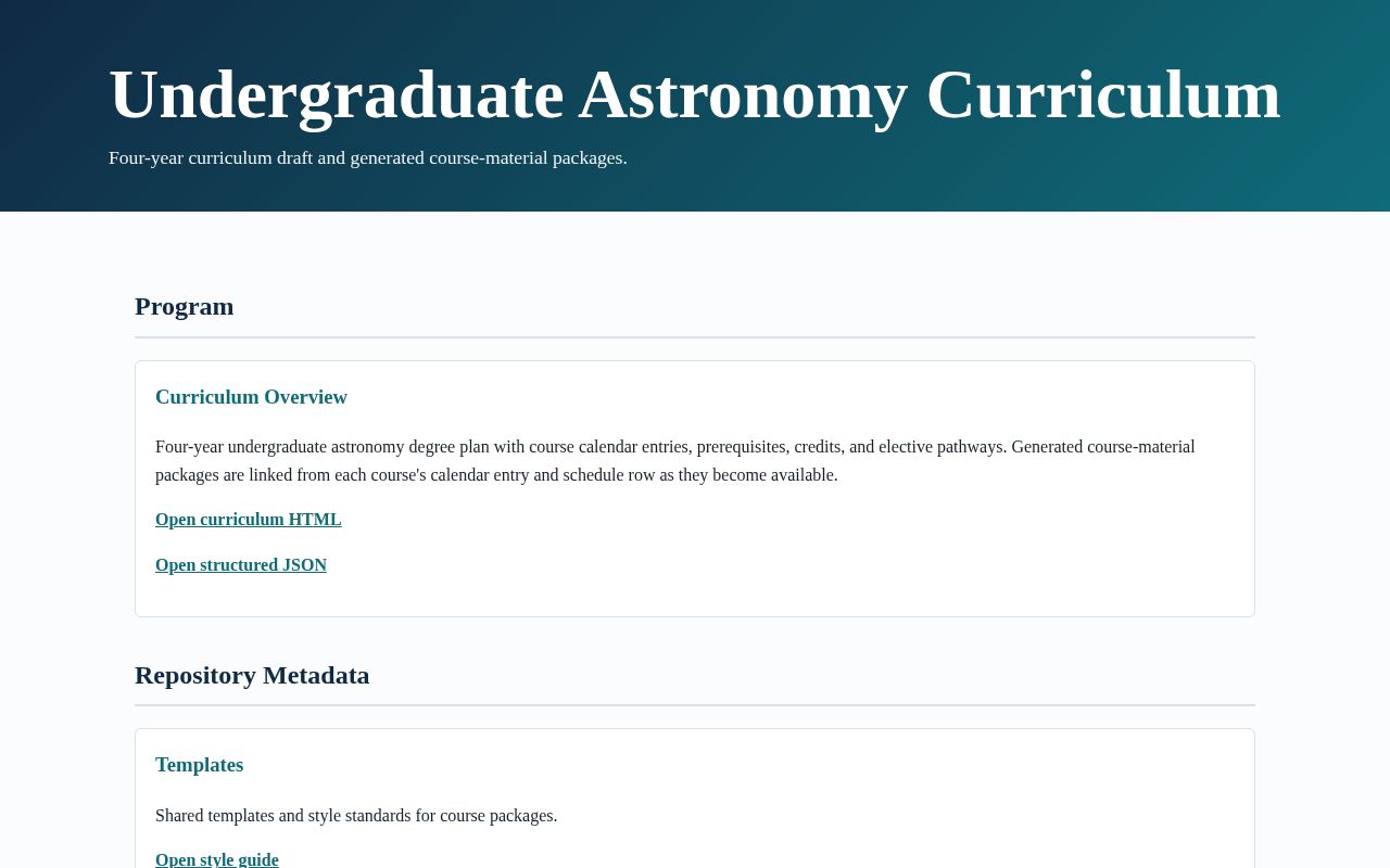 Preview of AstronomyCurriculum