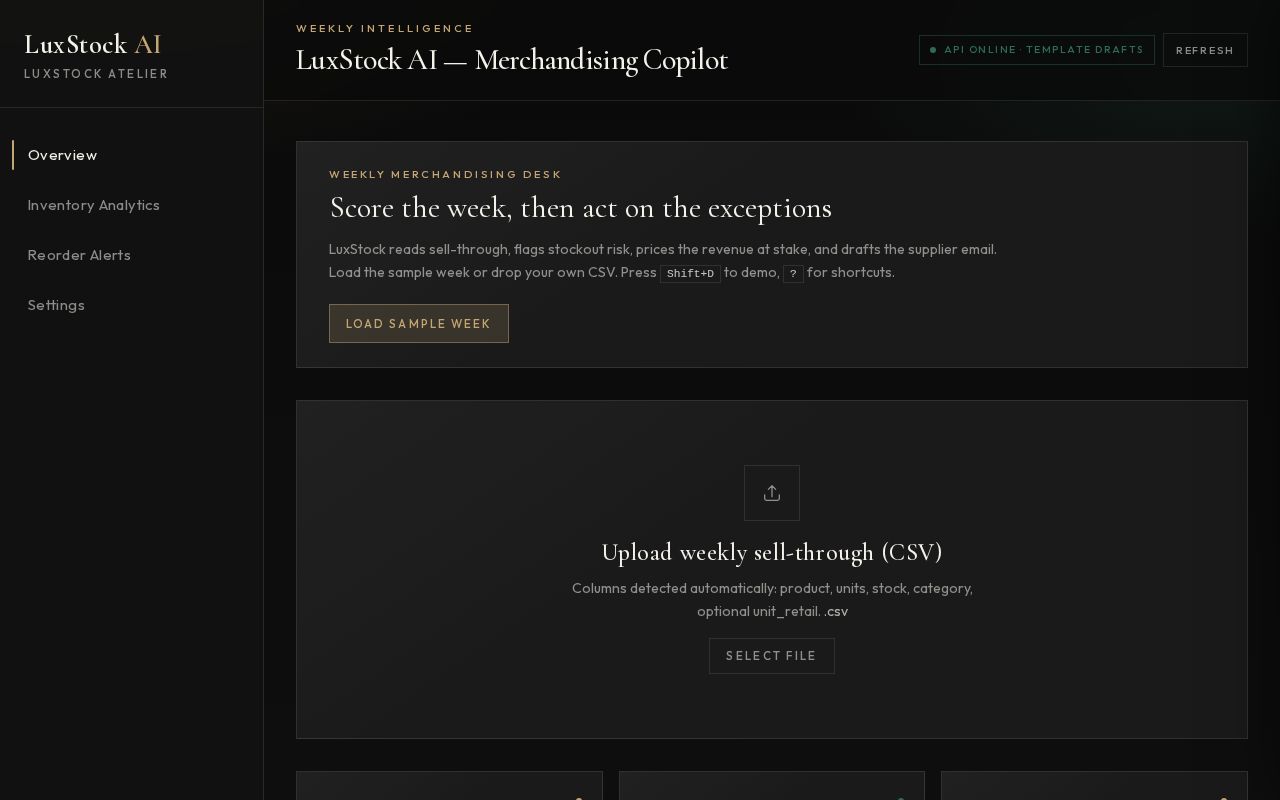 Preview of LuxStock AI