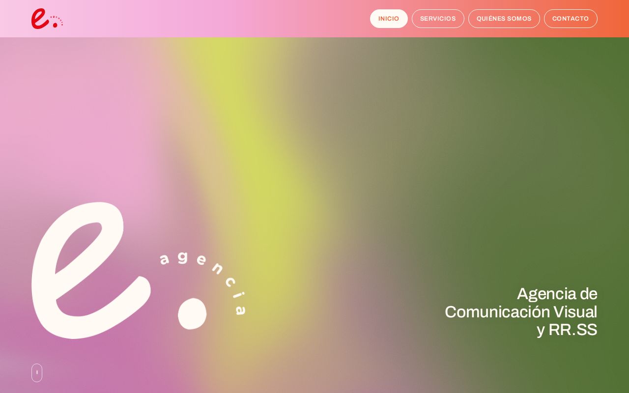 Preview of Landing de e. agencia · comunicación visual y RR.SS