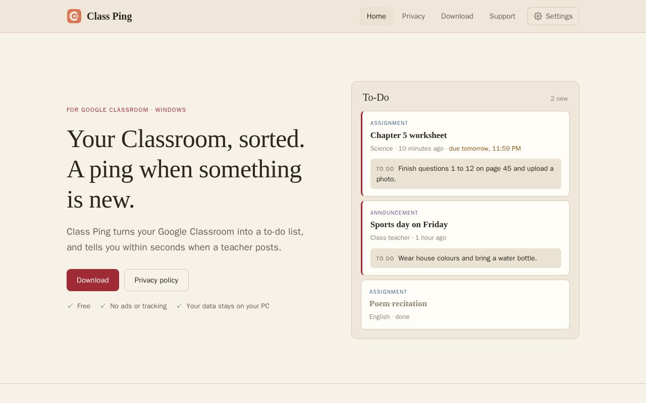 Preview of Classping