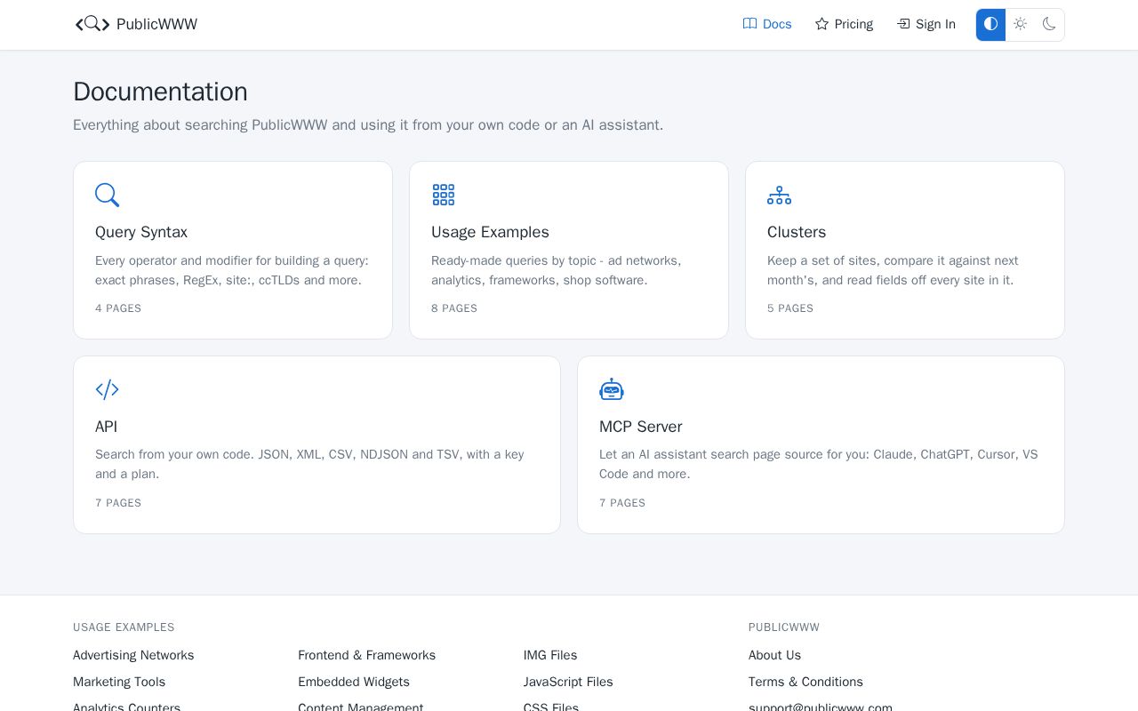 Preview of Publicwww Api Go
