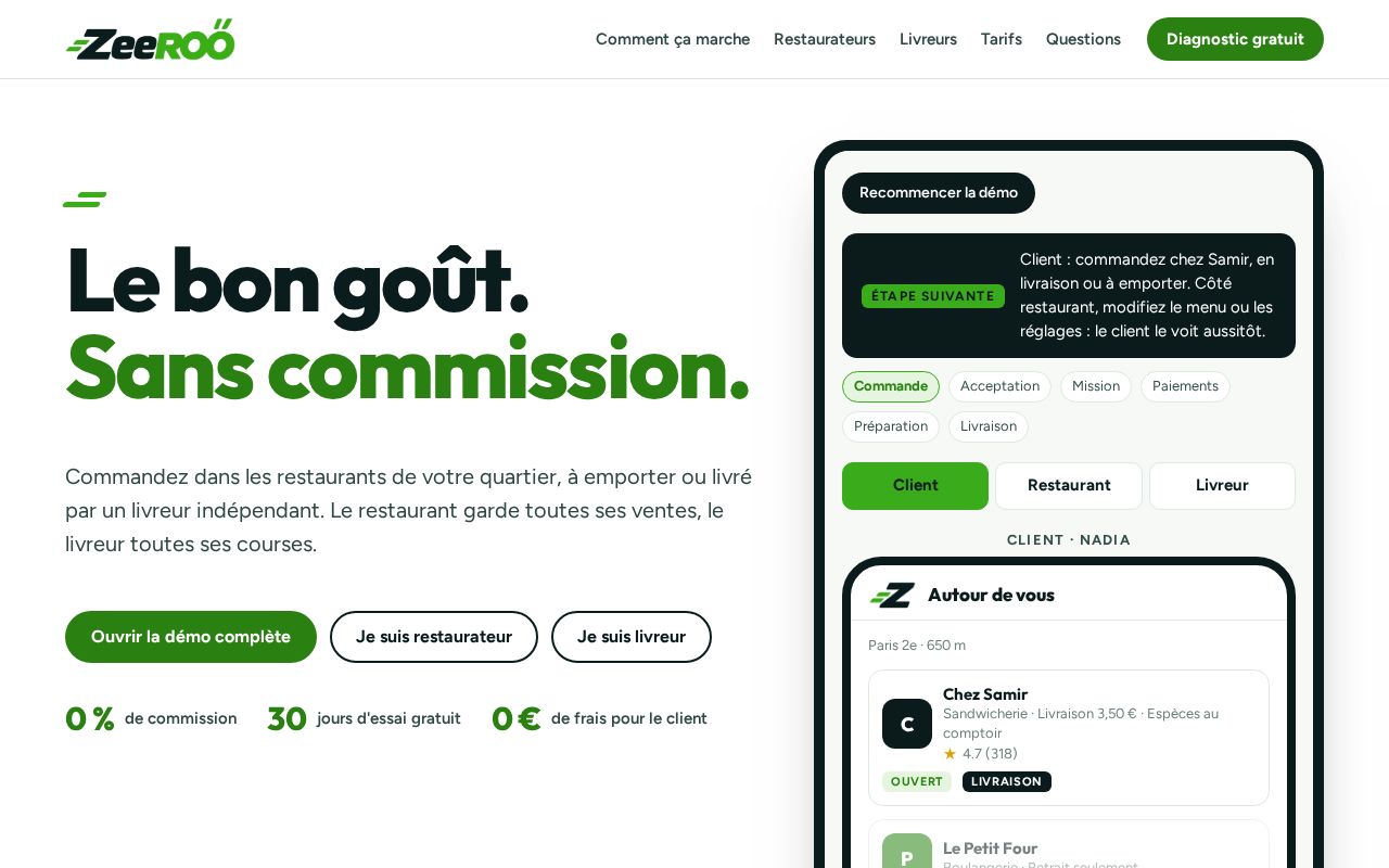Preview of Zeroo Mainpage