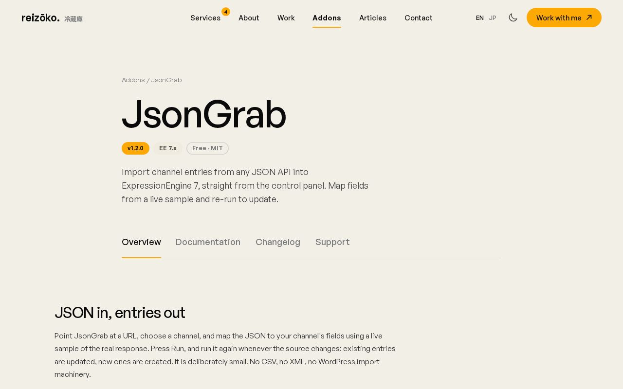 Preview of Reizoko JsonGrab