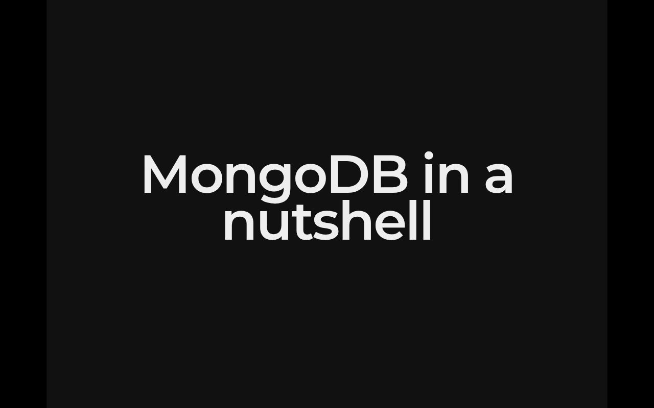 Preview of Mongodb In A Nutshell