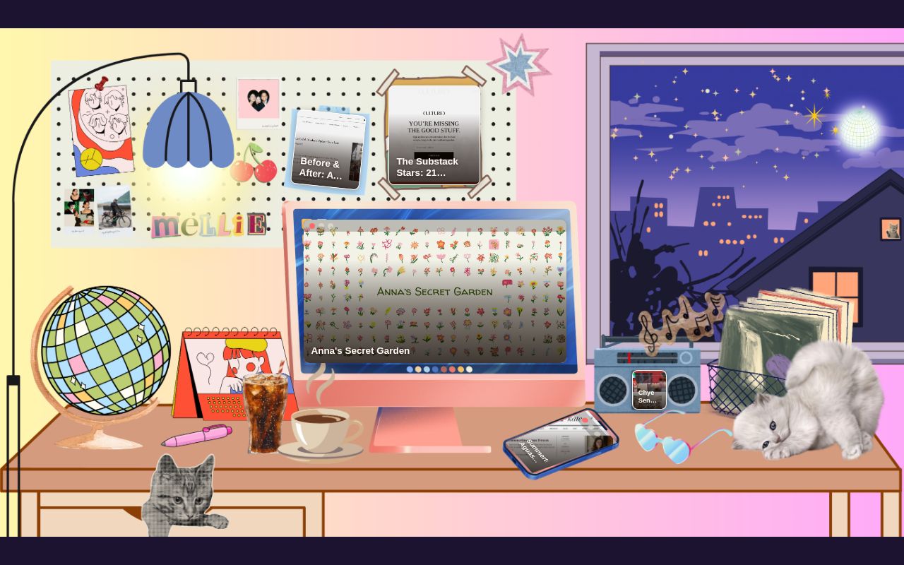 Preview of A daily-refreshed gift website for Melany