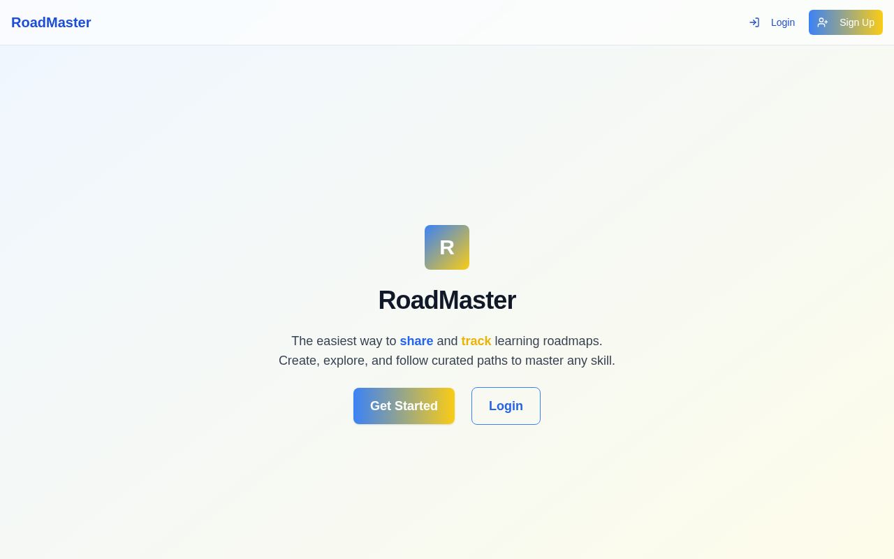 Preview of Roadmaster : An AI-Powered Community Learning Platform