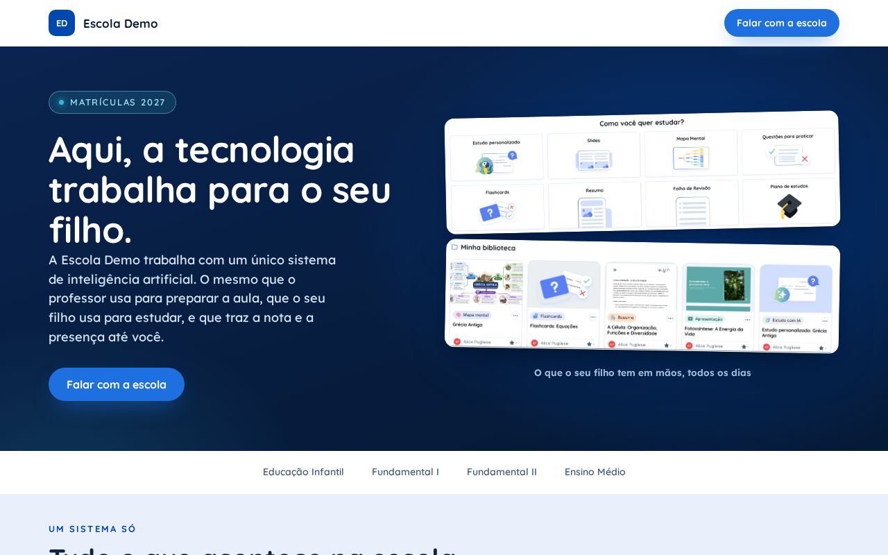 Preview of Escola Demo