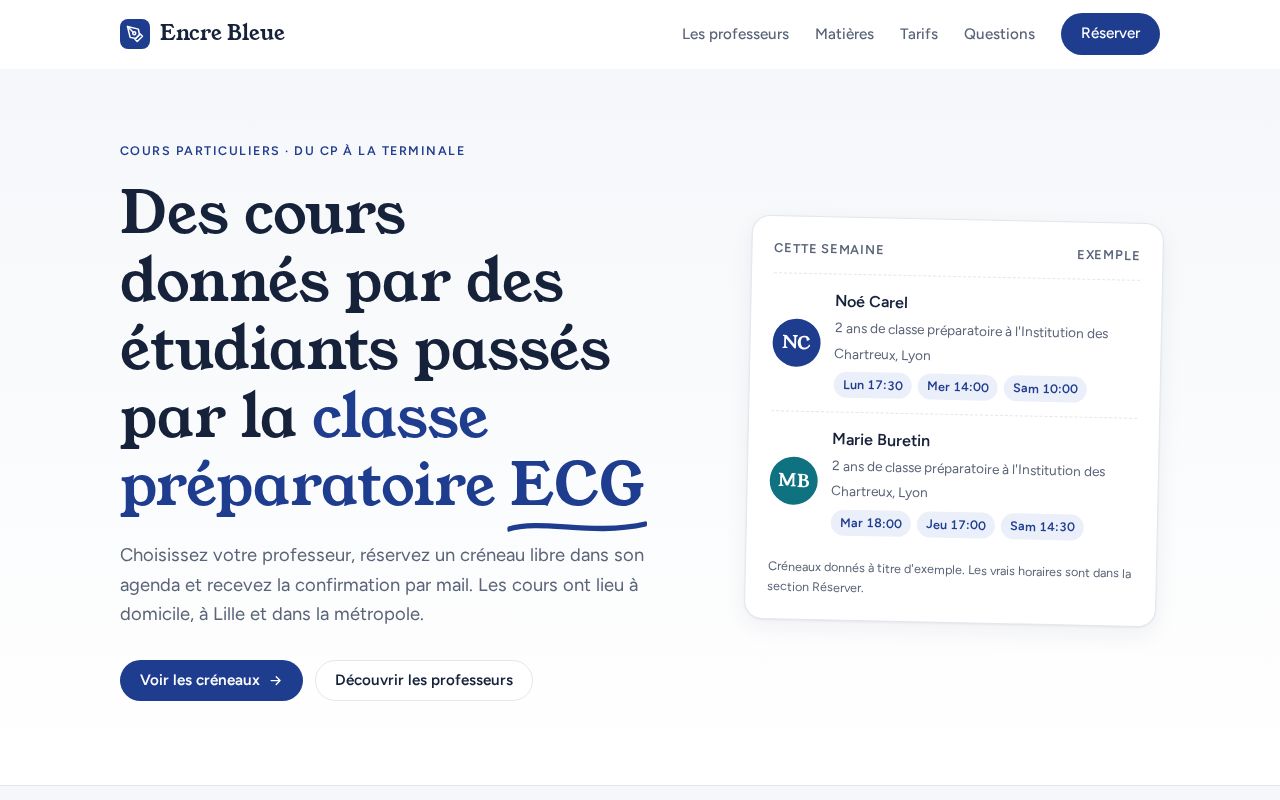 Preview of Cours Lille