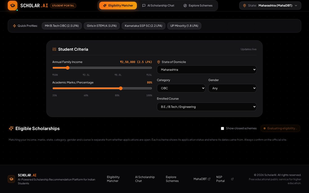 Preview of ScholarAI