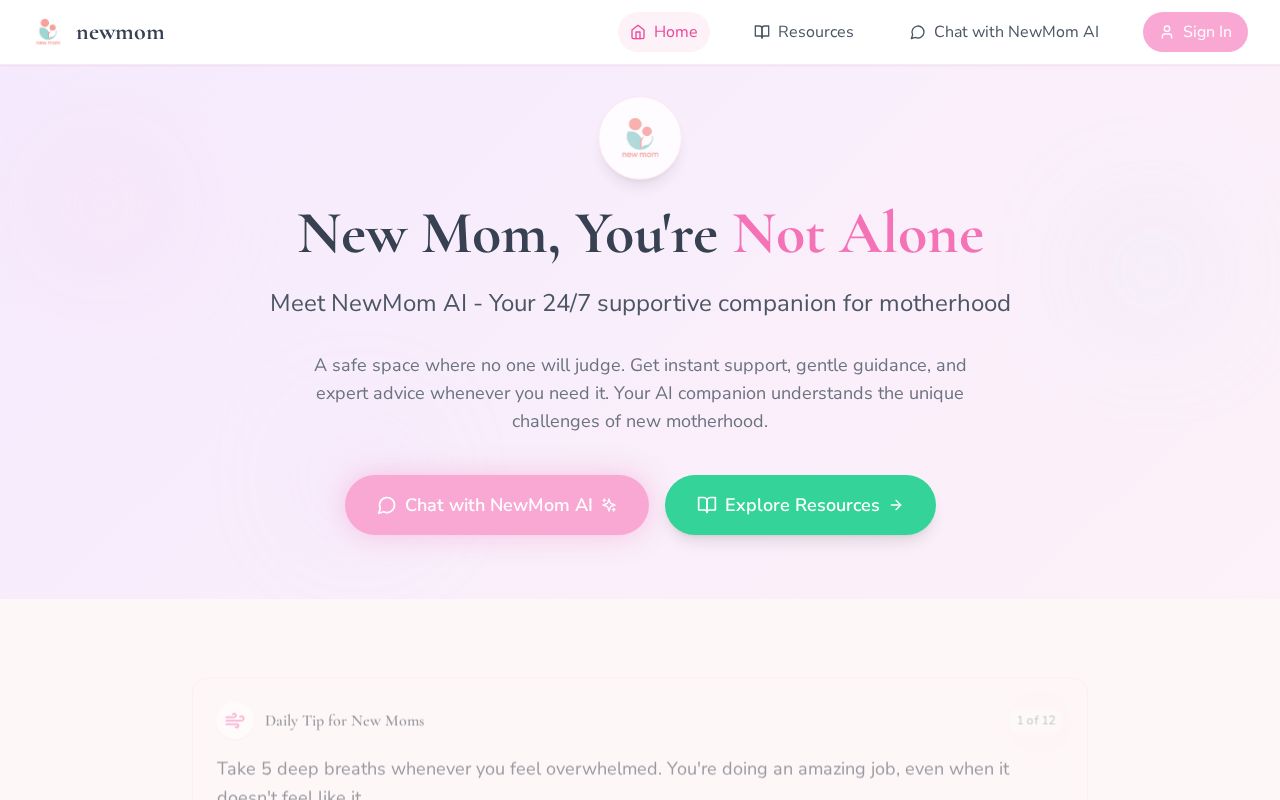 Preview of newmom.help