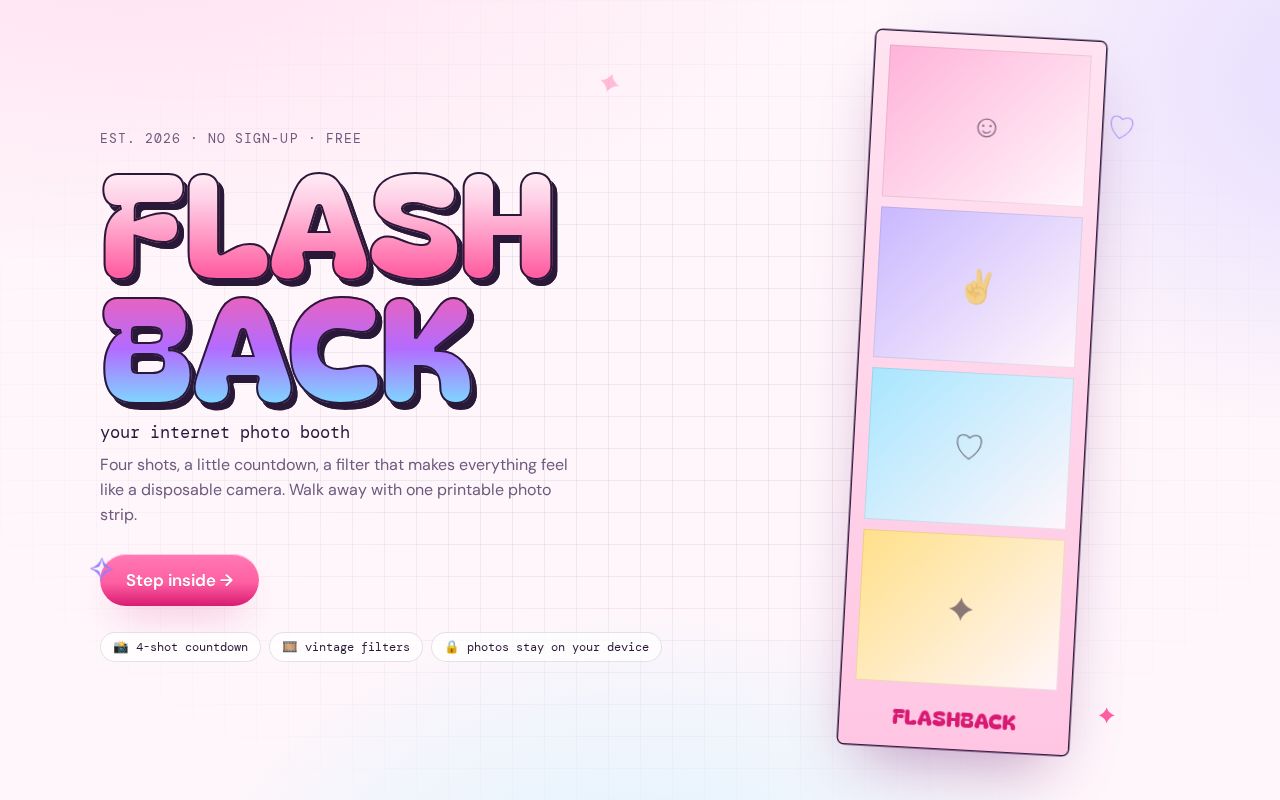 Preview of Flashback Photobooth