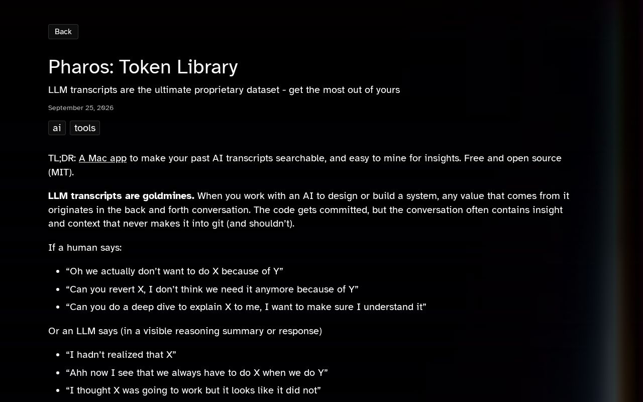 Preview of Pharos: Token Library