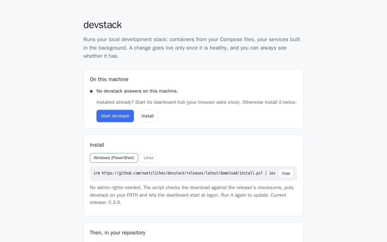 Preview of Devstack
