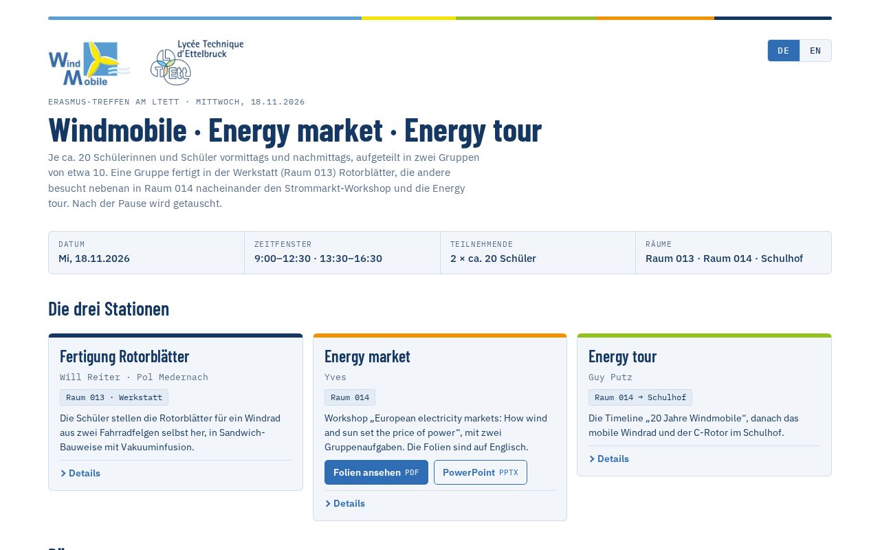 Preview of Windmobile Workshoptag 18.11.