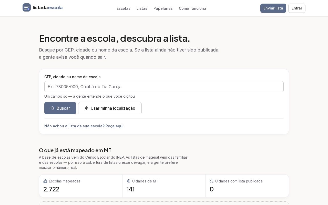 Preview of Listadaescola