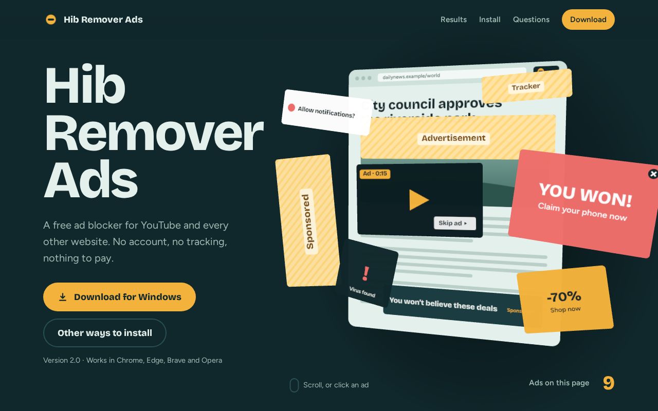 Preview of Hib Remover Ads