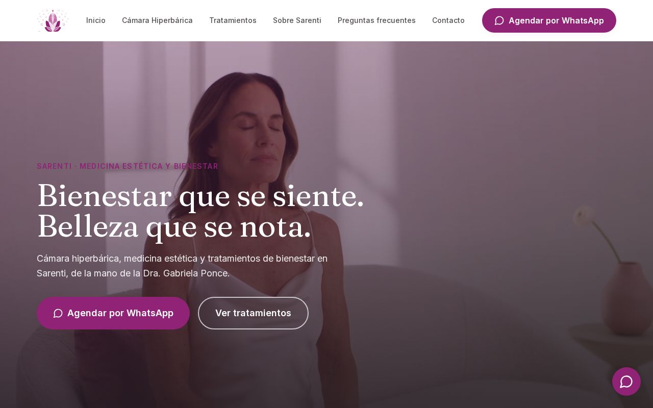 Preview of Sarenti Website
