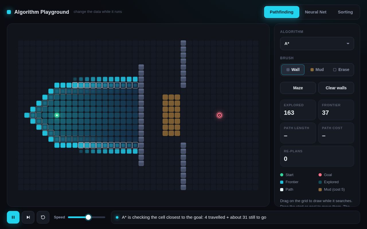 Preview of Algorithm Playground
