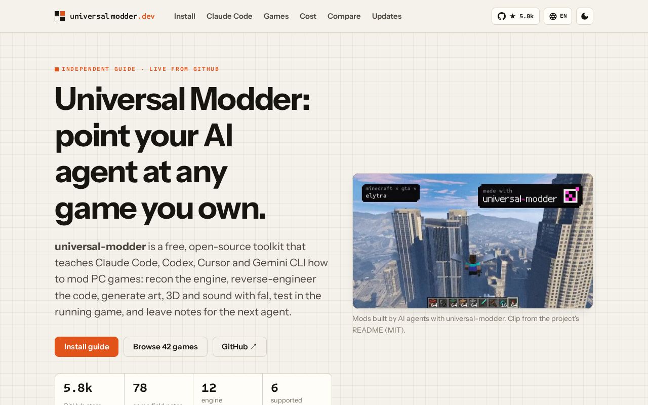 Preview of Universal Modder Tutorial