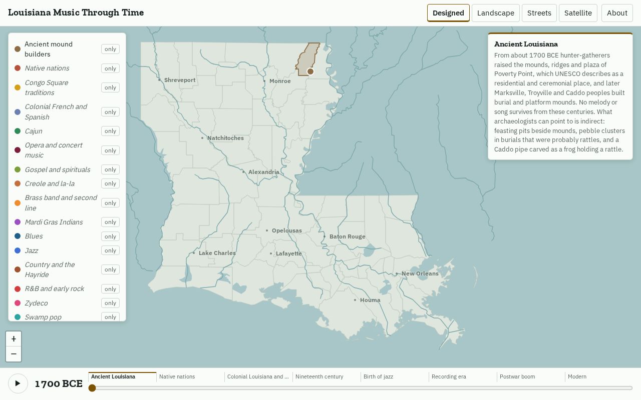 Preview of Louisiana Music Map