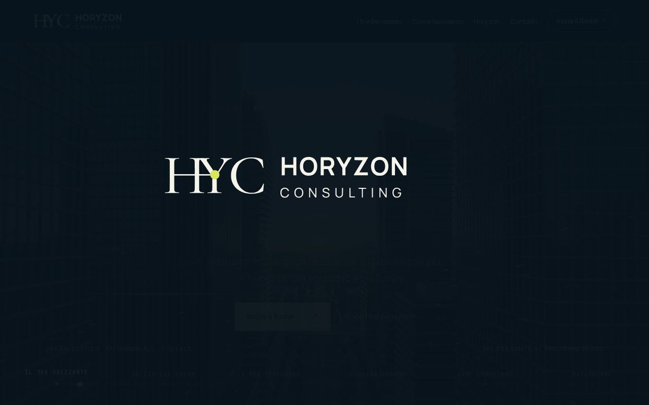 Preview of Horyzon Website