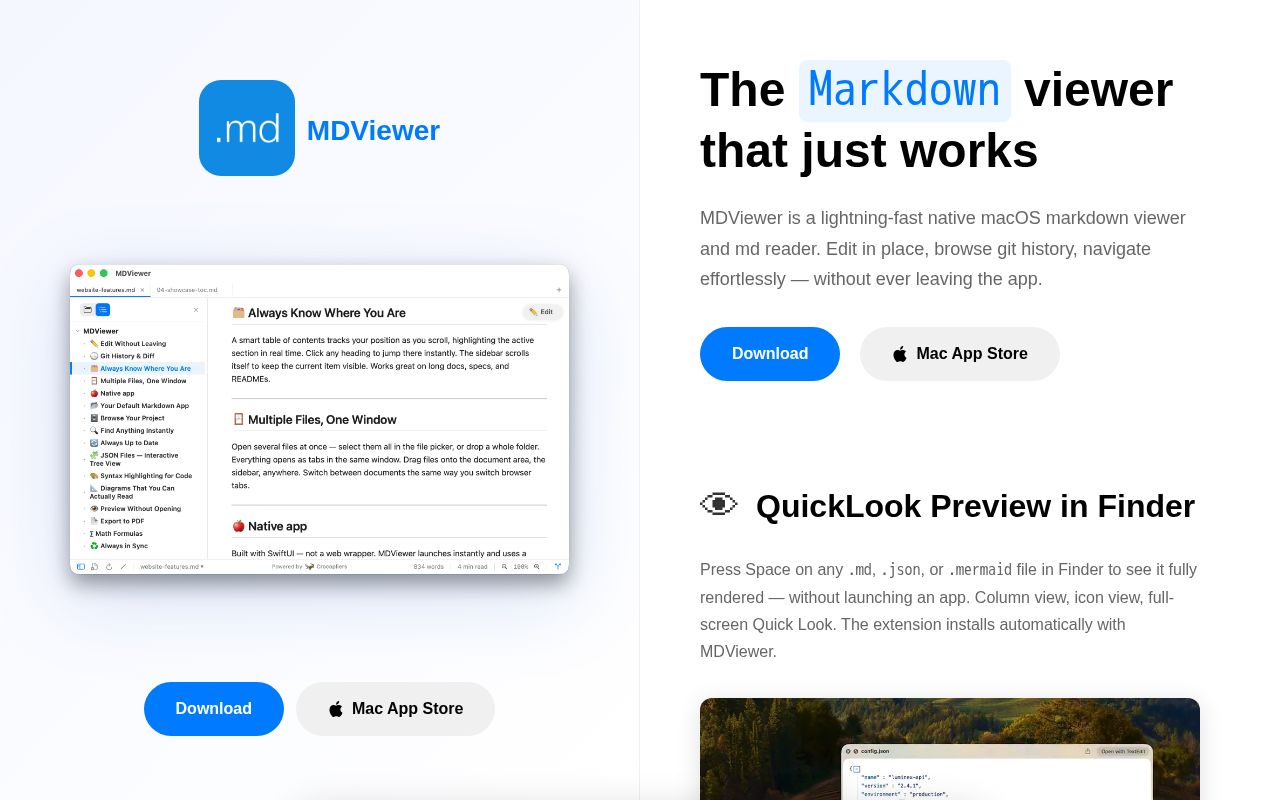 Preview of Homebrew Mdviewer