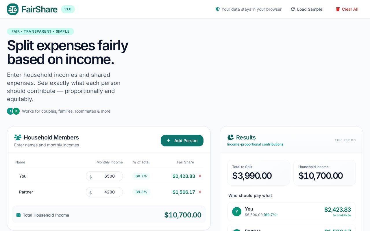 Preview of FairSplit