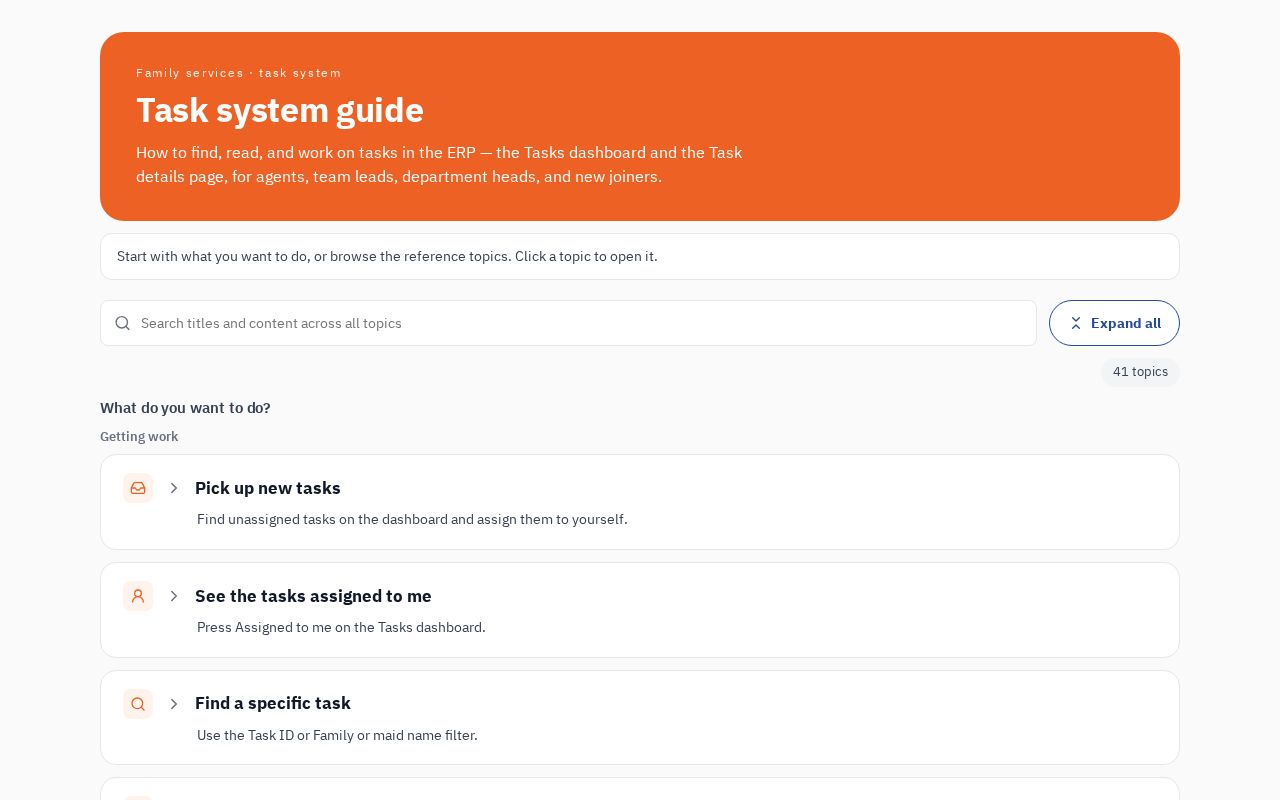 Preview of Tasks Guide