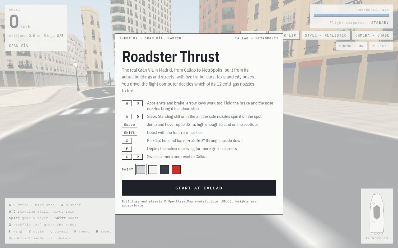 Preview of Roadster Thrust