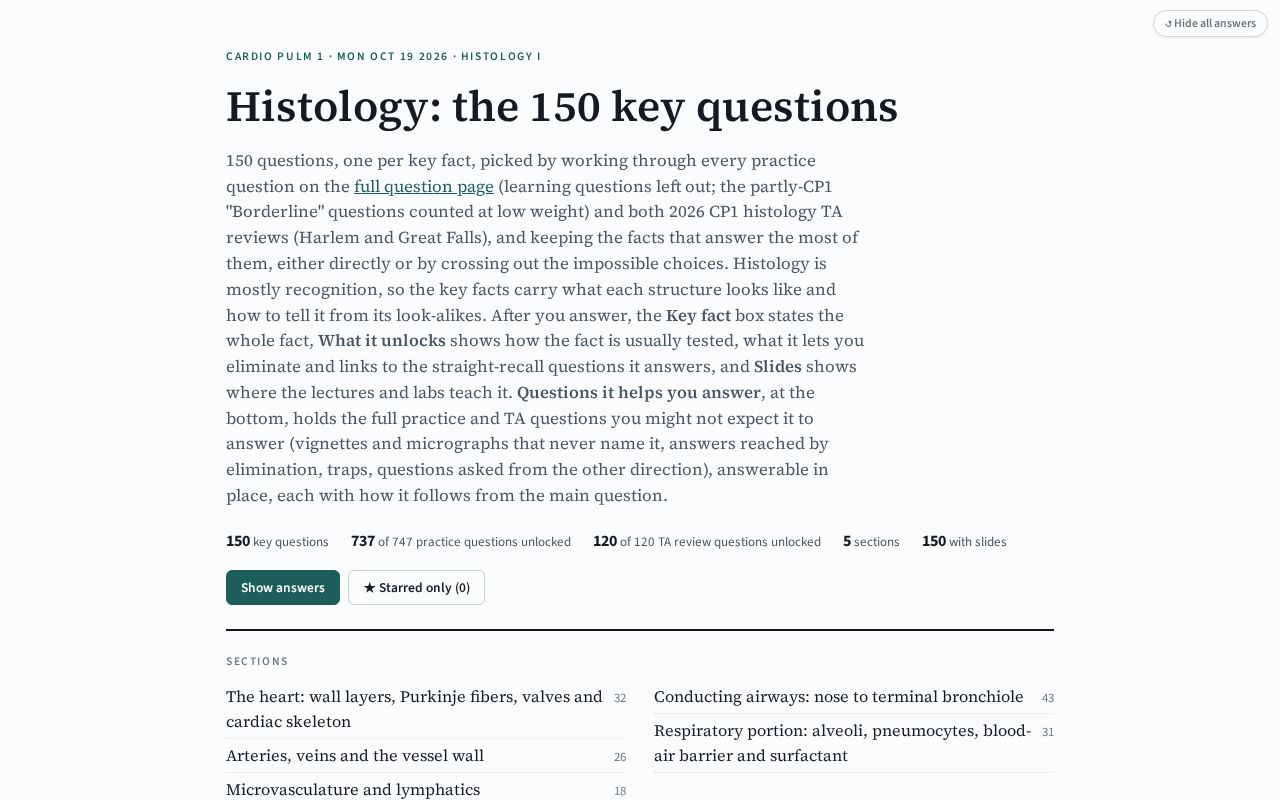 Preview of Cp1 Histology 150 Keys