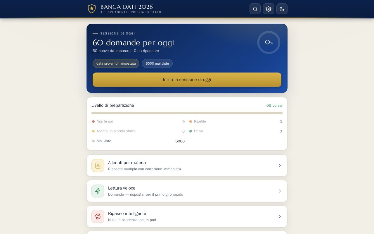 Preview of Quiz Polizia