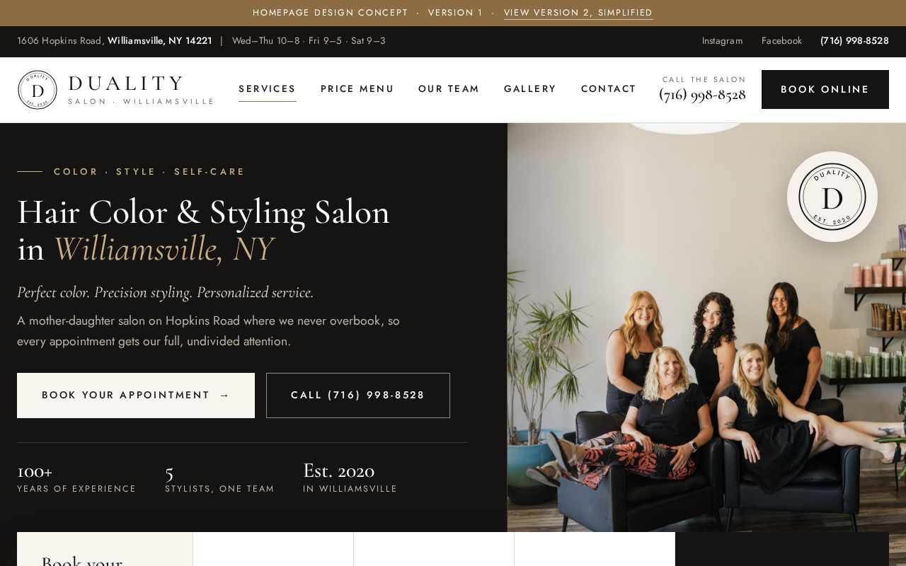 Preview of Duality Salon Mockup