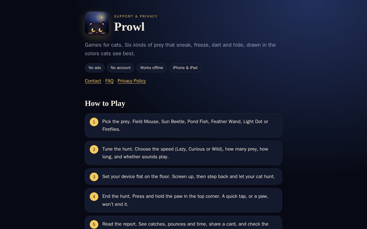 Preview of Prowl Site