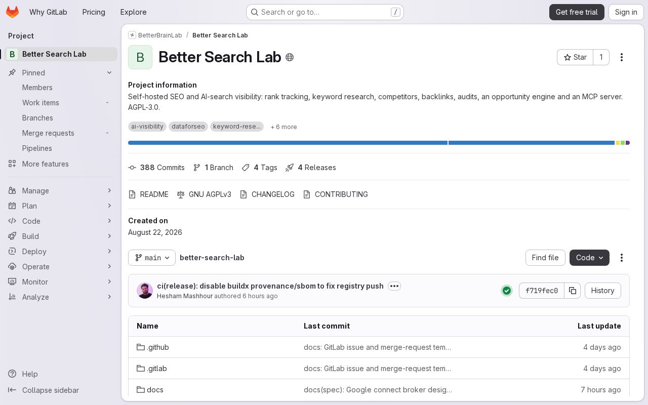 Preview of Better Search Lab