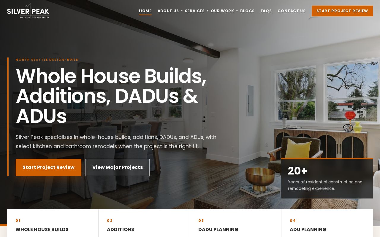 Preview of Silverpeak Website