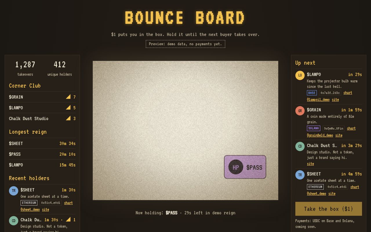 Preview of Bounce Board