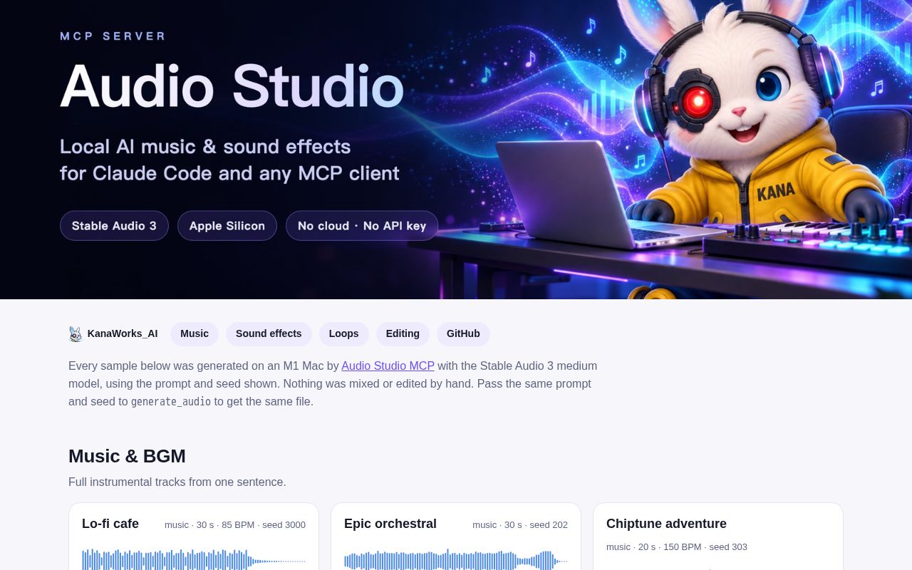 Preview of Audio Studio Mcp