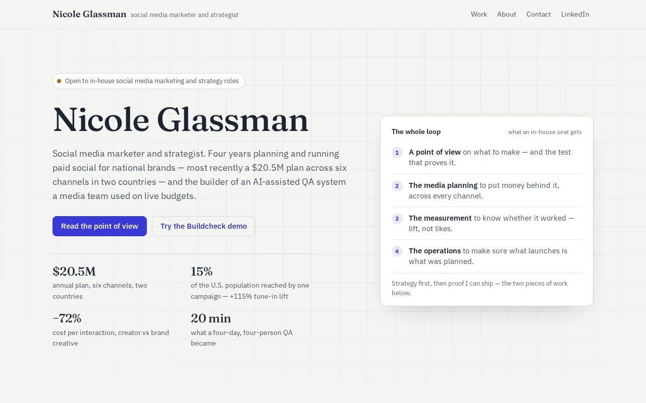 Preview of Nicoleglassman Github Io