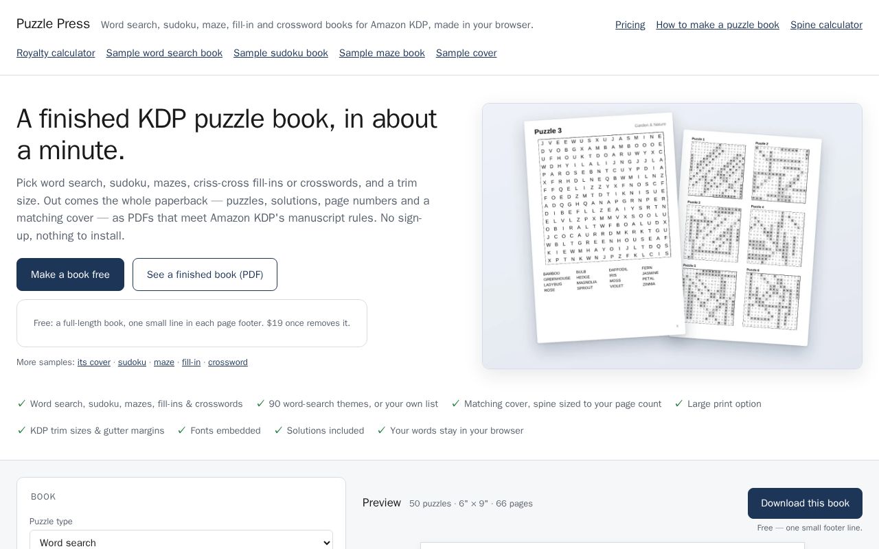 Preview of Puzzle Press