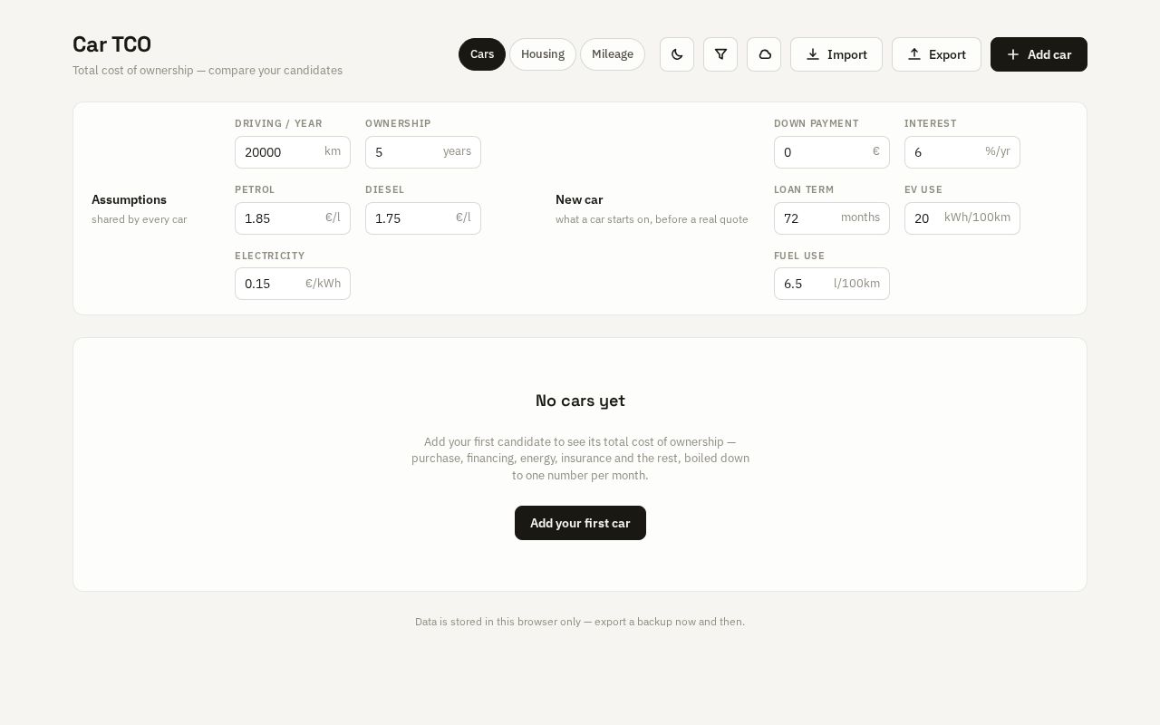 Preview of Carcalculator