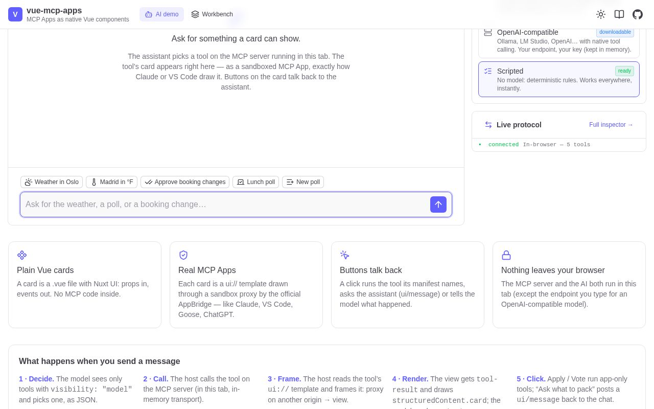Preview of Vue Mcp Apps